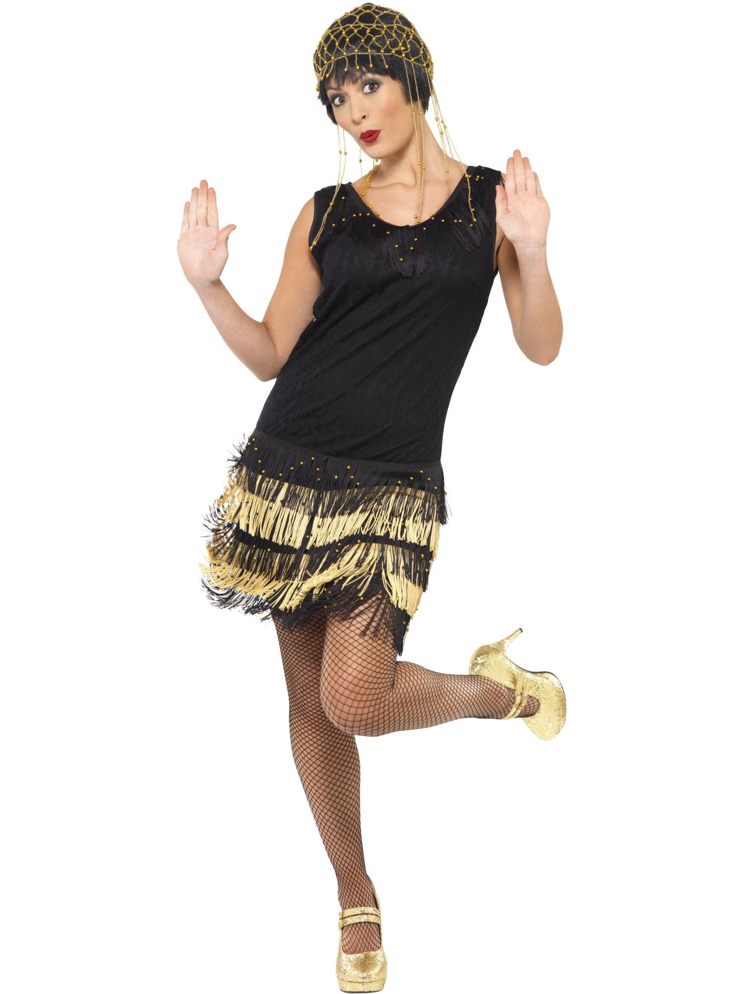 smiffys-fever-1920s-fringed-flapper-kost-m-schwarz-m image 4