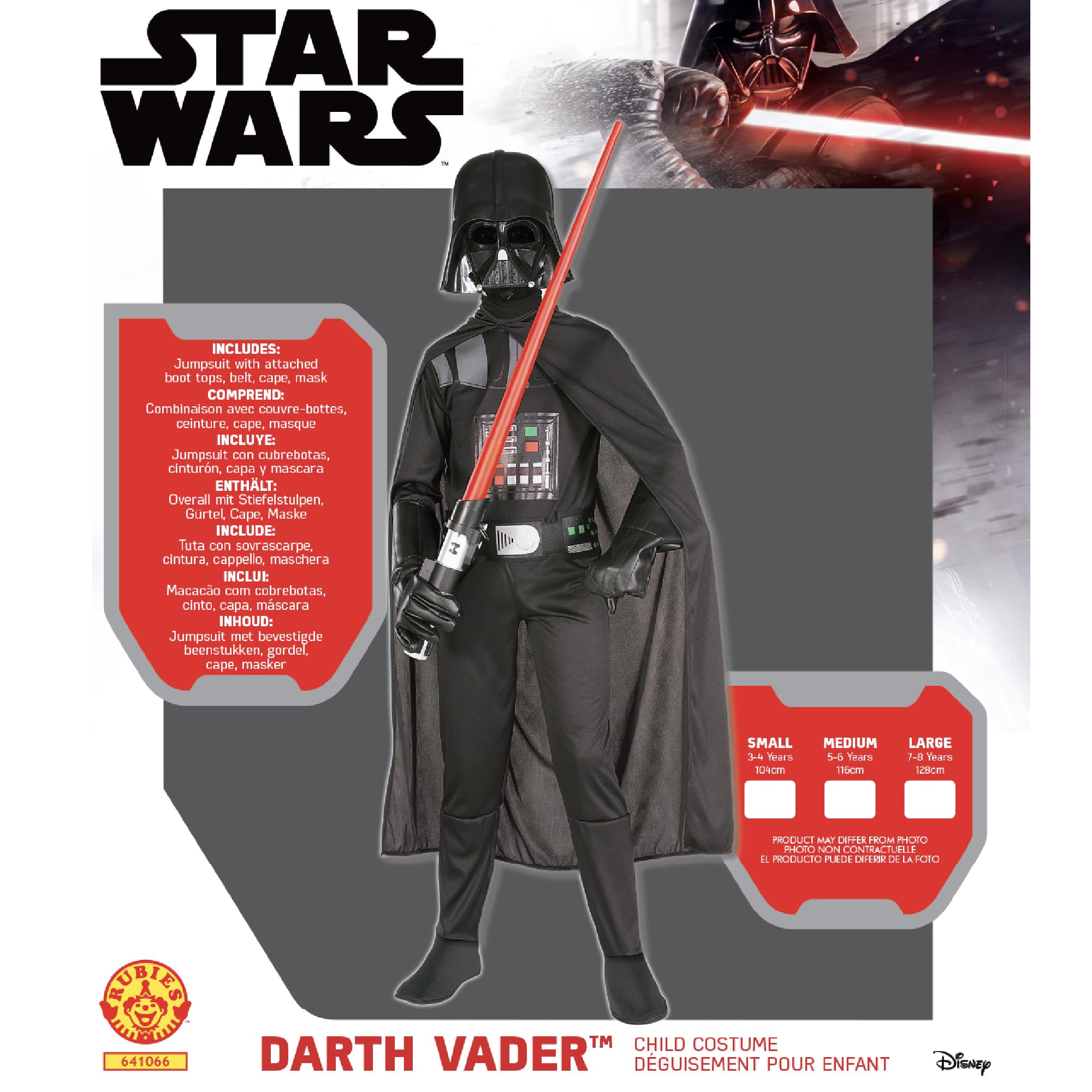 rubie-s-deluxe-darth-vader-kinderkost-m-5-6-jahre-schwarz image 5