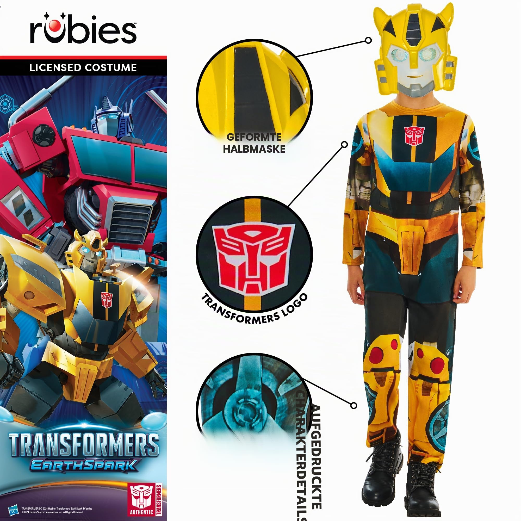 rubie-s-deluxe-bumble-bee-kost-m-kinder-5-6-jahre-gelb image 4