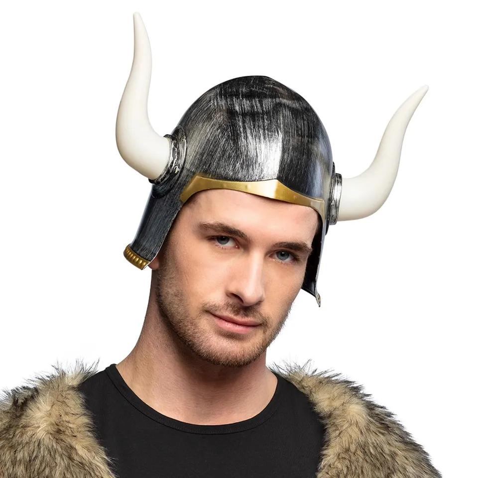 boland-wikinger-helm-ivar-erwachsene-60-cm-silber-h-rner image 1