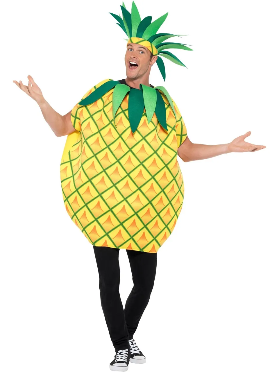 smiffys-fever-ananas-kost-m-gelb-tabard-unisex image 1