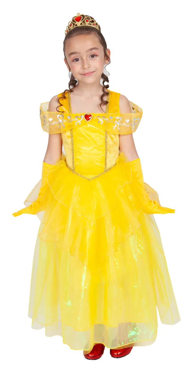 rubies-prinzessin-kost-m-luxe-gelb-m-dchen-prinzessinnenkleid image 1
