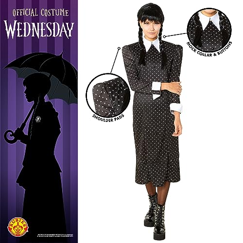 rubie-s-deluxe-wednesday-kleid-16-18-schwarz-mit-kragen image 8