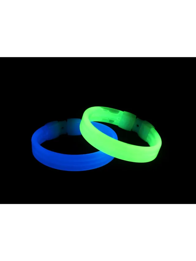 smiffys-time4fun-knicklicht-armband-breit-blau-gr-n-20cm image 1