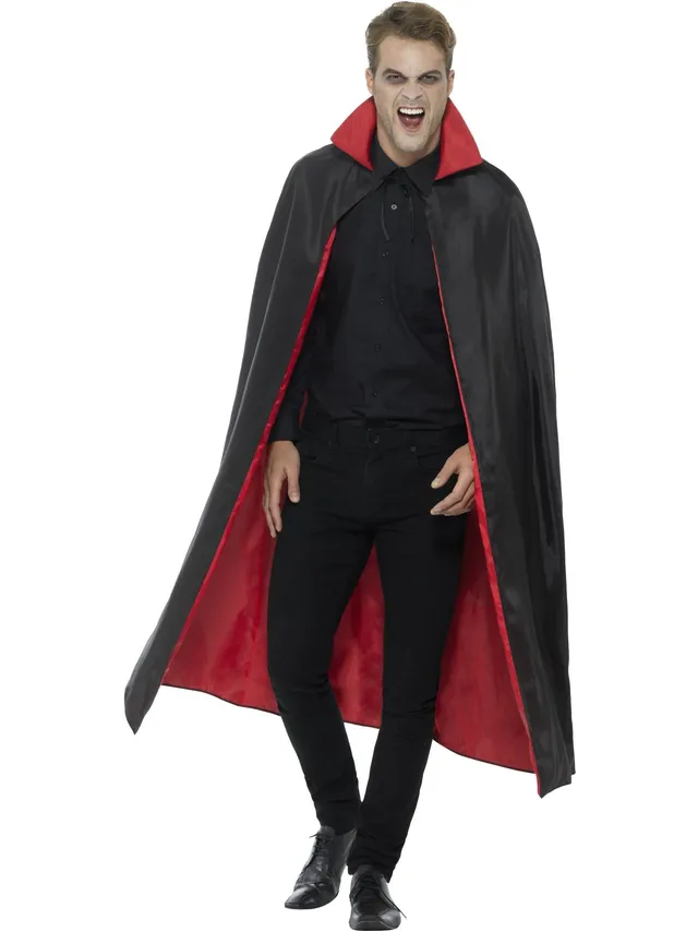 smiffys-fever-vampir-umhang-wende-cape-schwarz-rot image 1