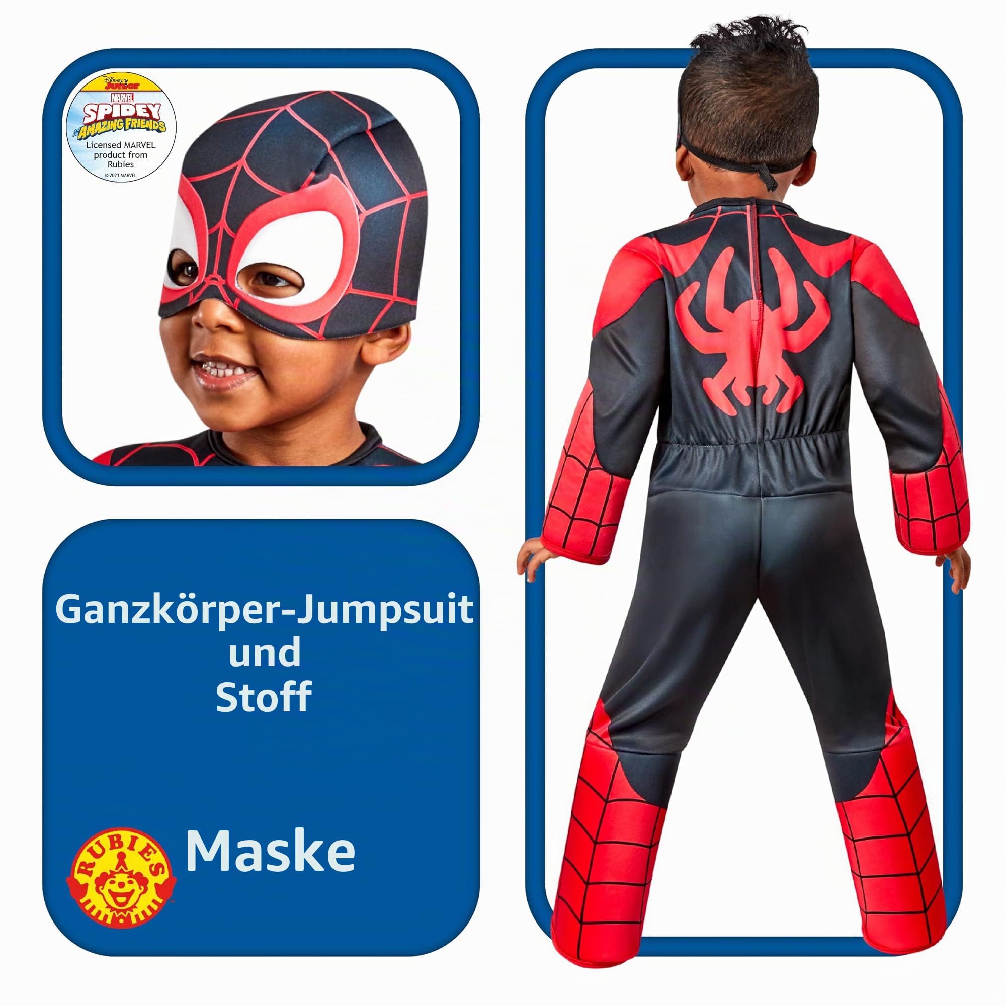 rubie-s-deluxe-spinn-kost-m-kleinkinder-3-4-jahre-marvel image 2