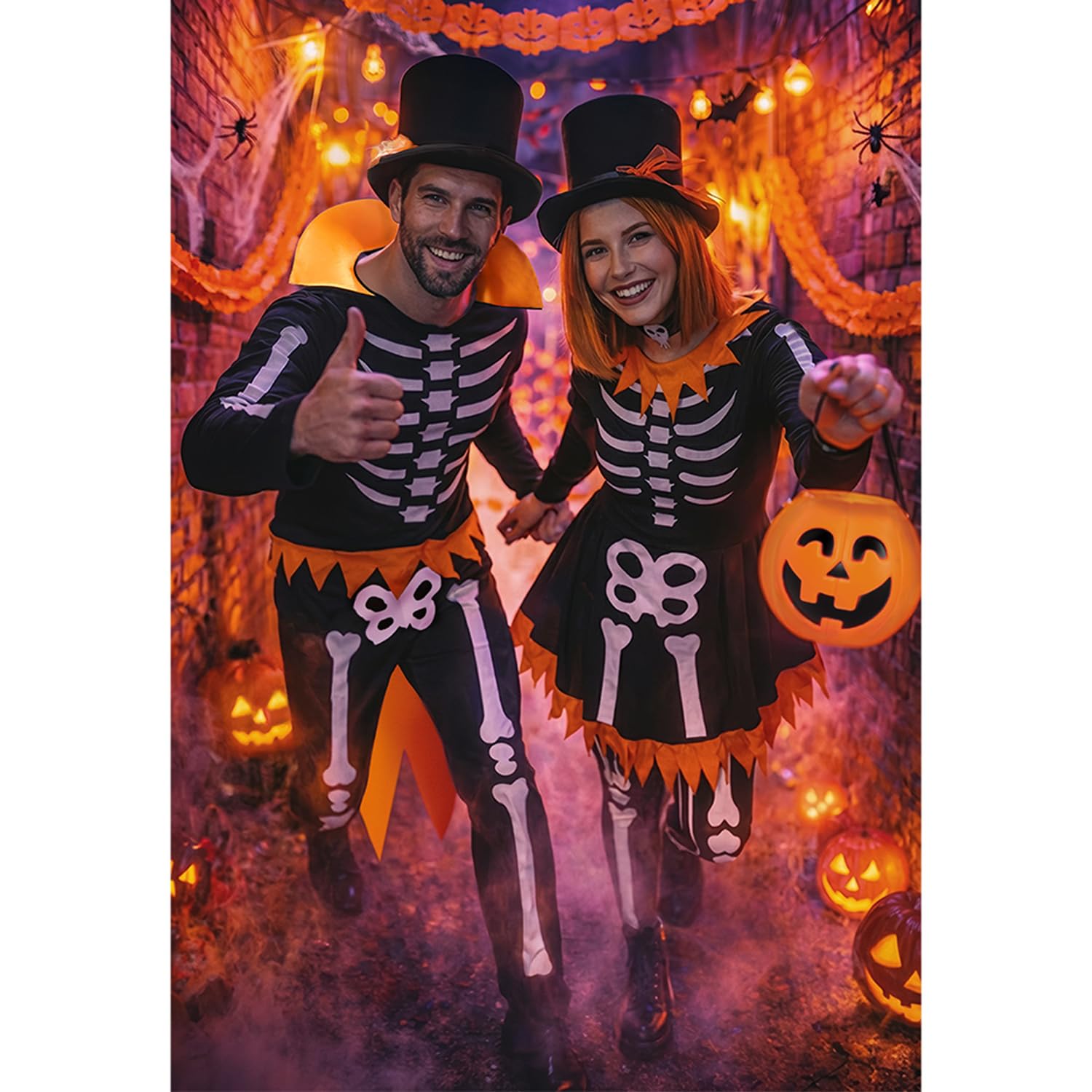 boland-halloween-funky-skeleton-kost-m-damen-s-schwarz image 5