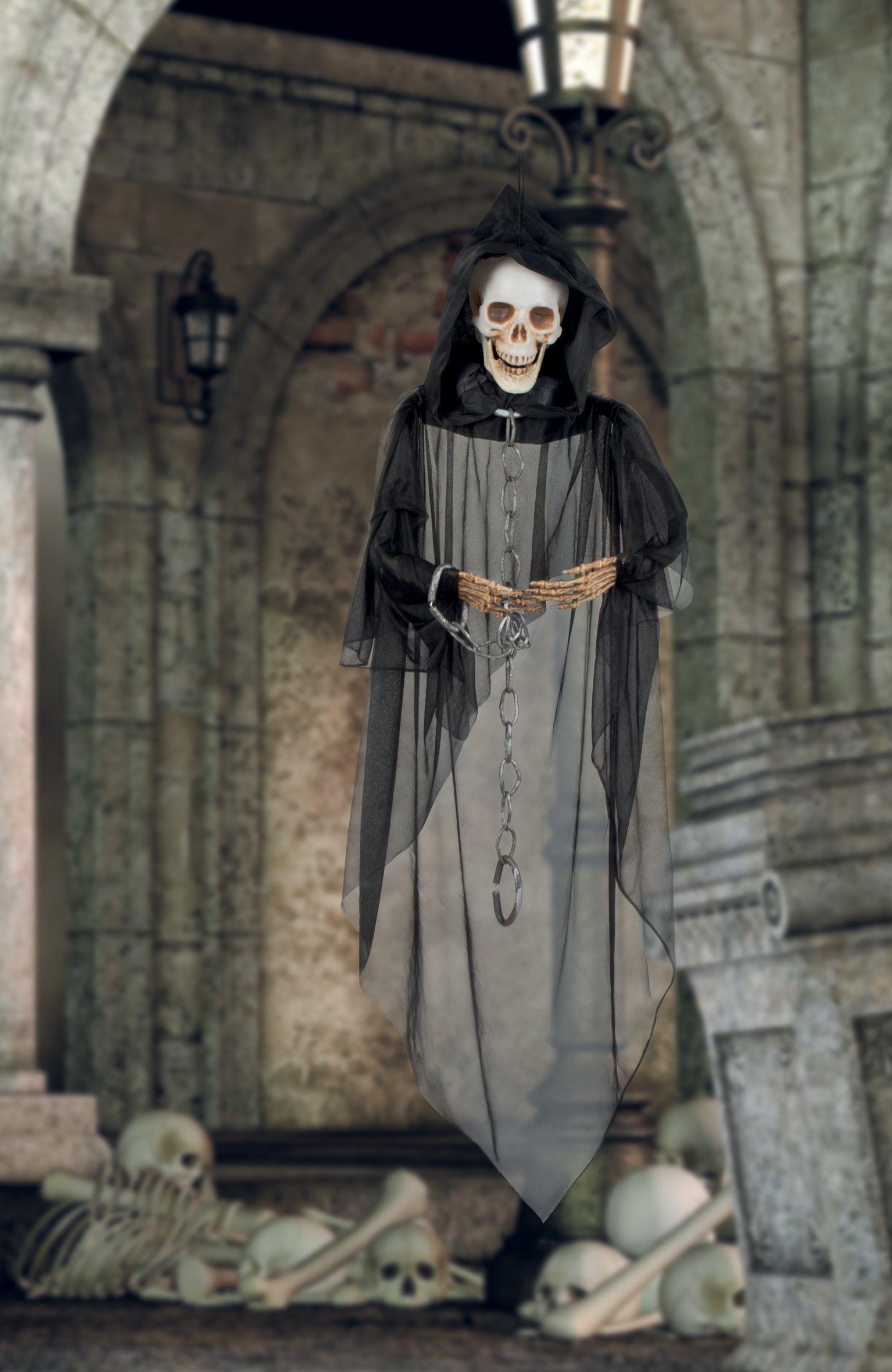 boland-decorations-skull-ghost-halloween-deko-150-cm image 2