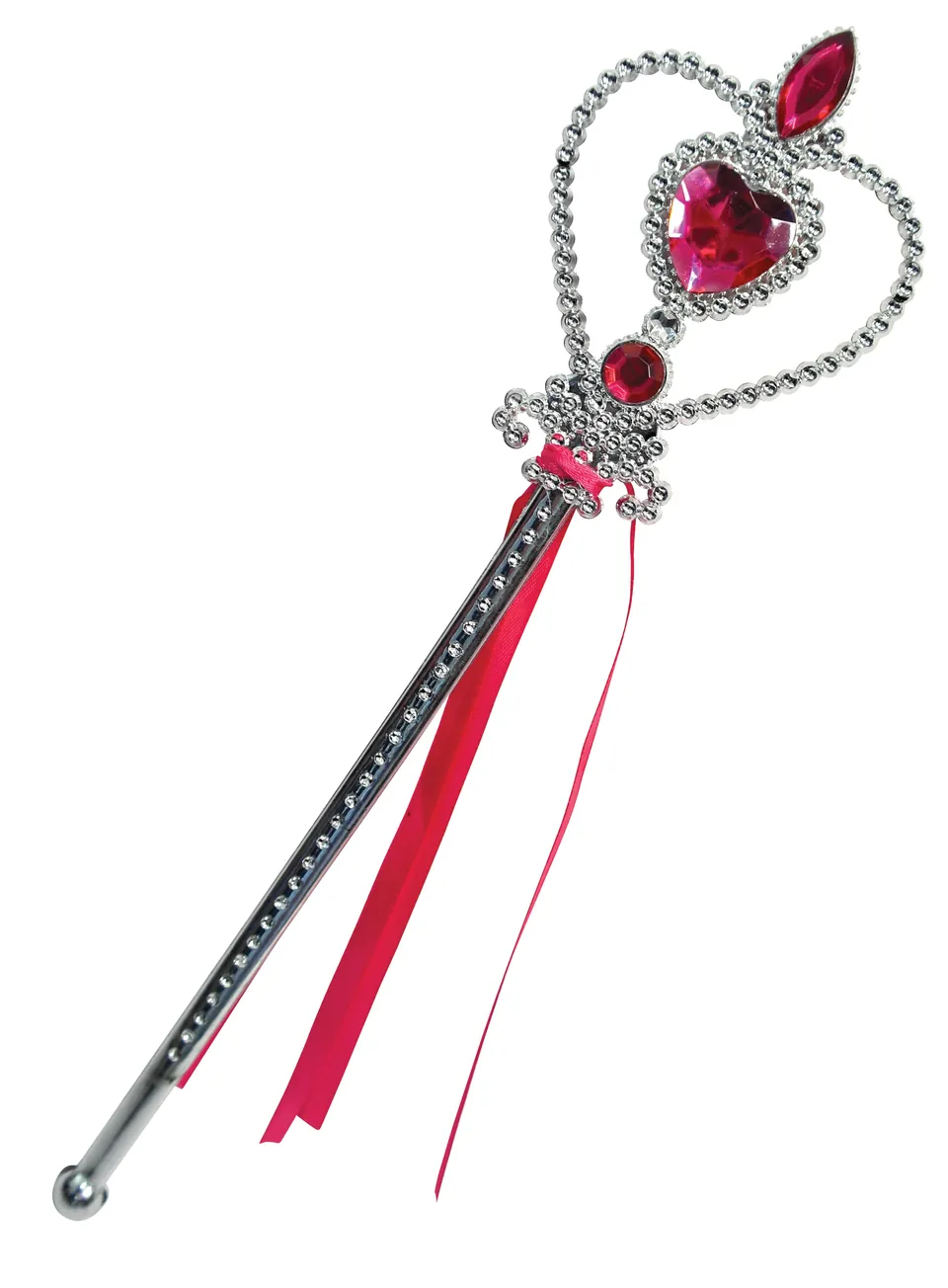 rubies-baguettes-herz-zauberstab-glitzer-mit-juwelen-und-satinband image 1