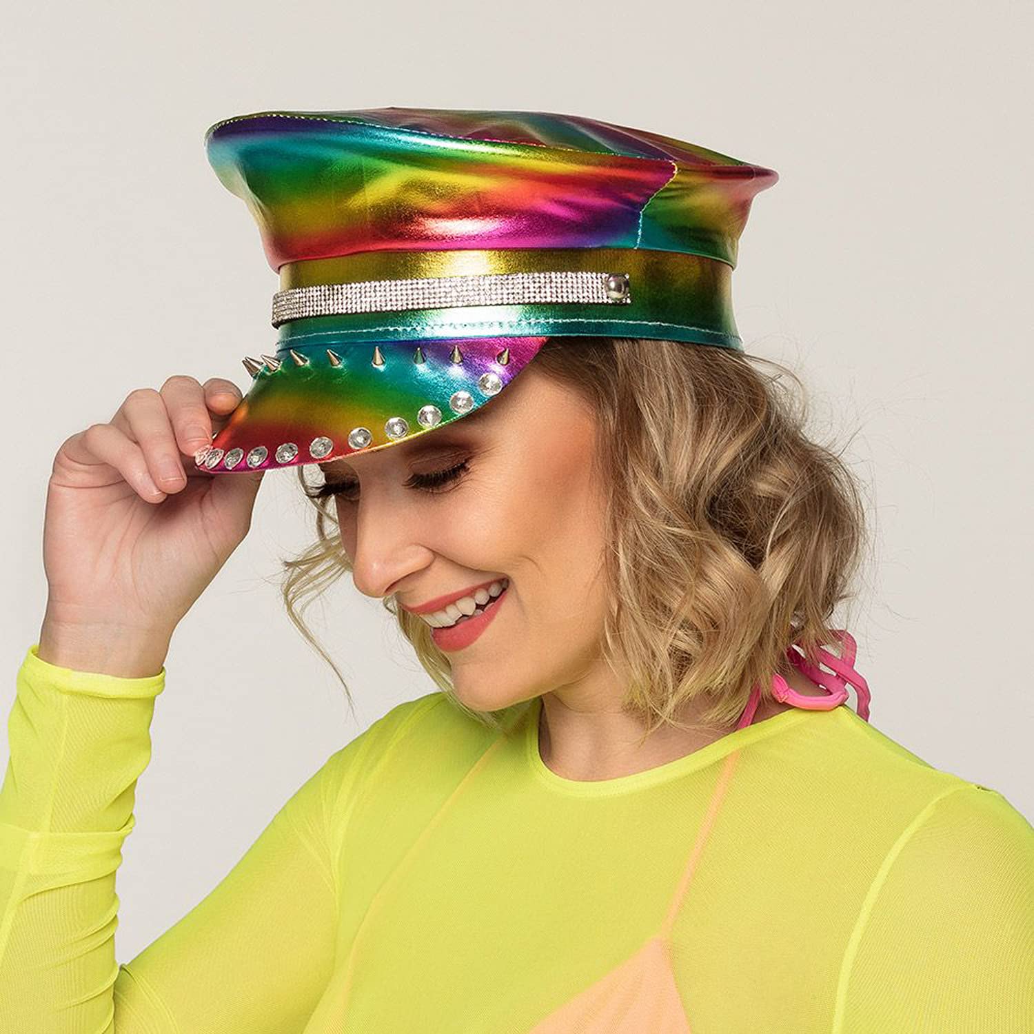 boland-regenbogen-m-tze-nieten-strass-bunt-einheitsgr-e image 5