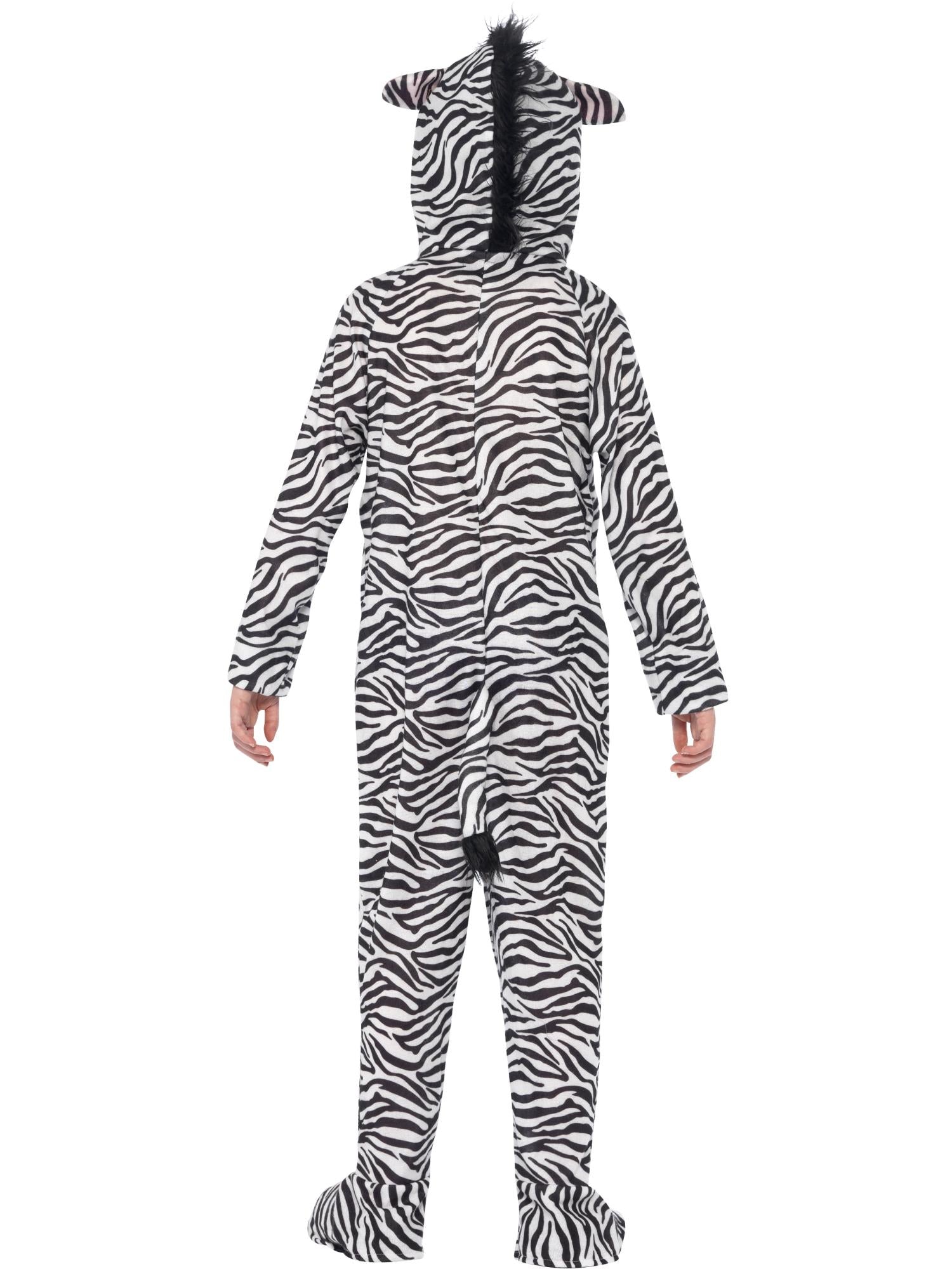 smiffys-fever-zebra-kost-m-kinder-schwarz-wei-overall image 2
