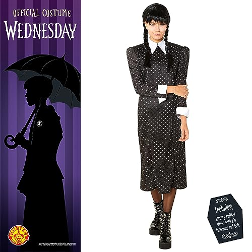 rubie-s-deluxe-wednesday-kleid-16-18-schwarz-mit-kragen image 7