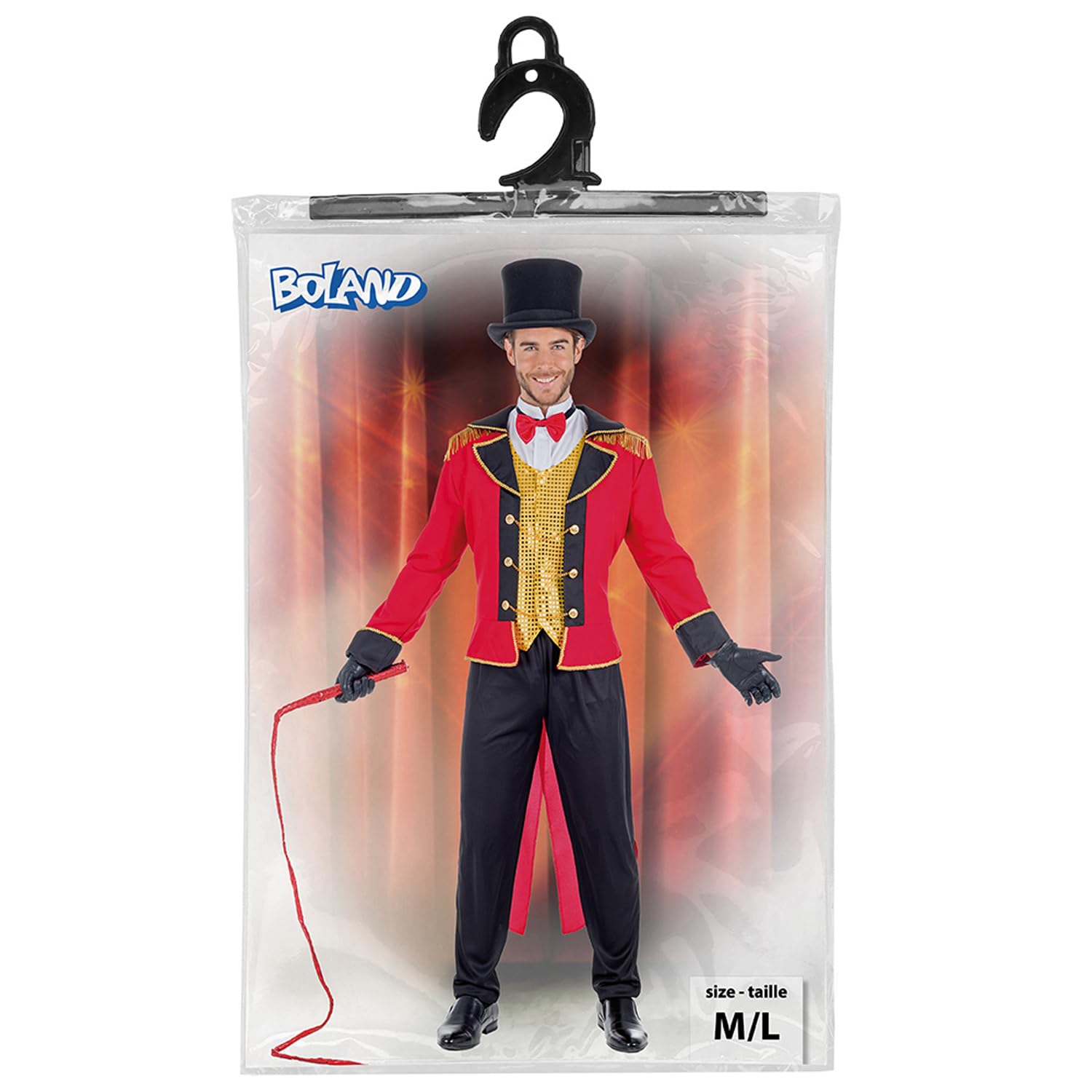 boland-costumes-zirkusdirektor-kost-m-frack-m-l-rot image 2