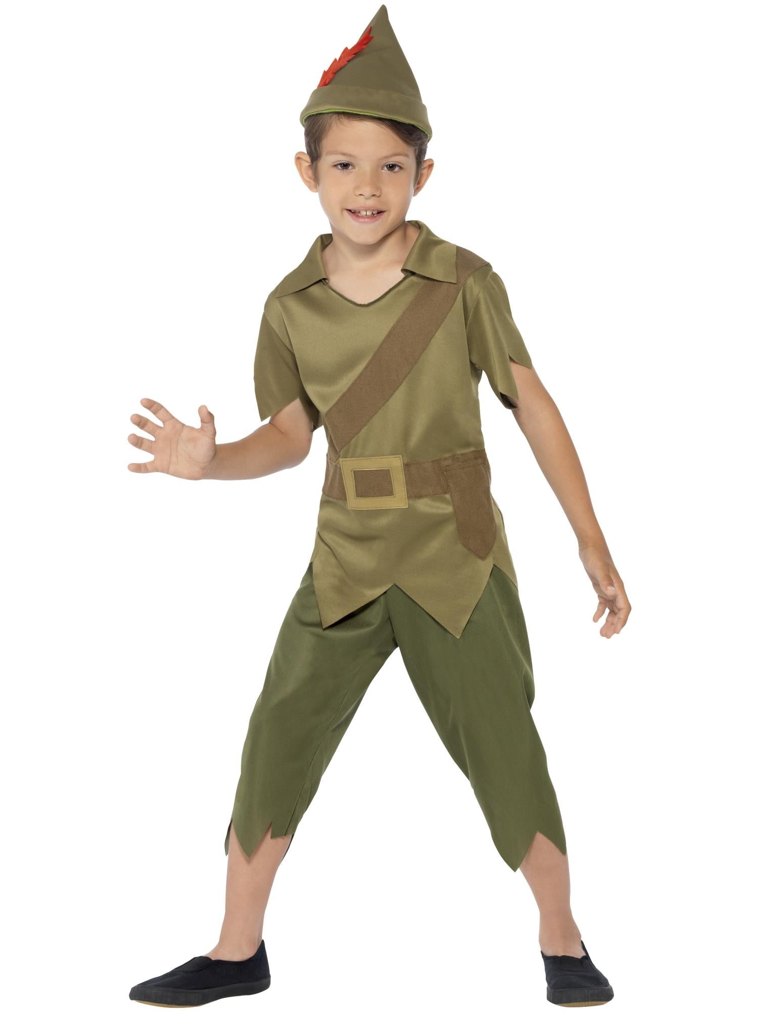 smiffys-fever-robin-hood-kost-m-kinder-gr-n-s-4-6 image 1