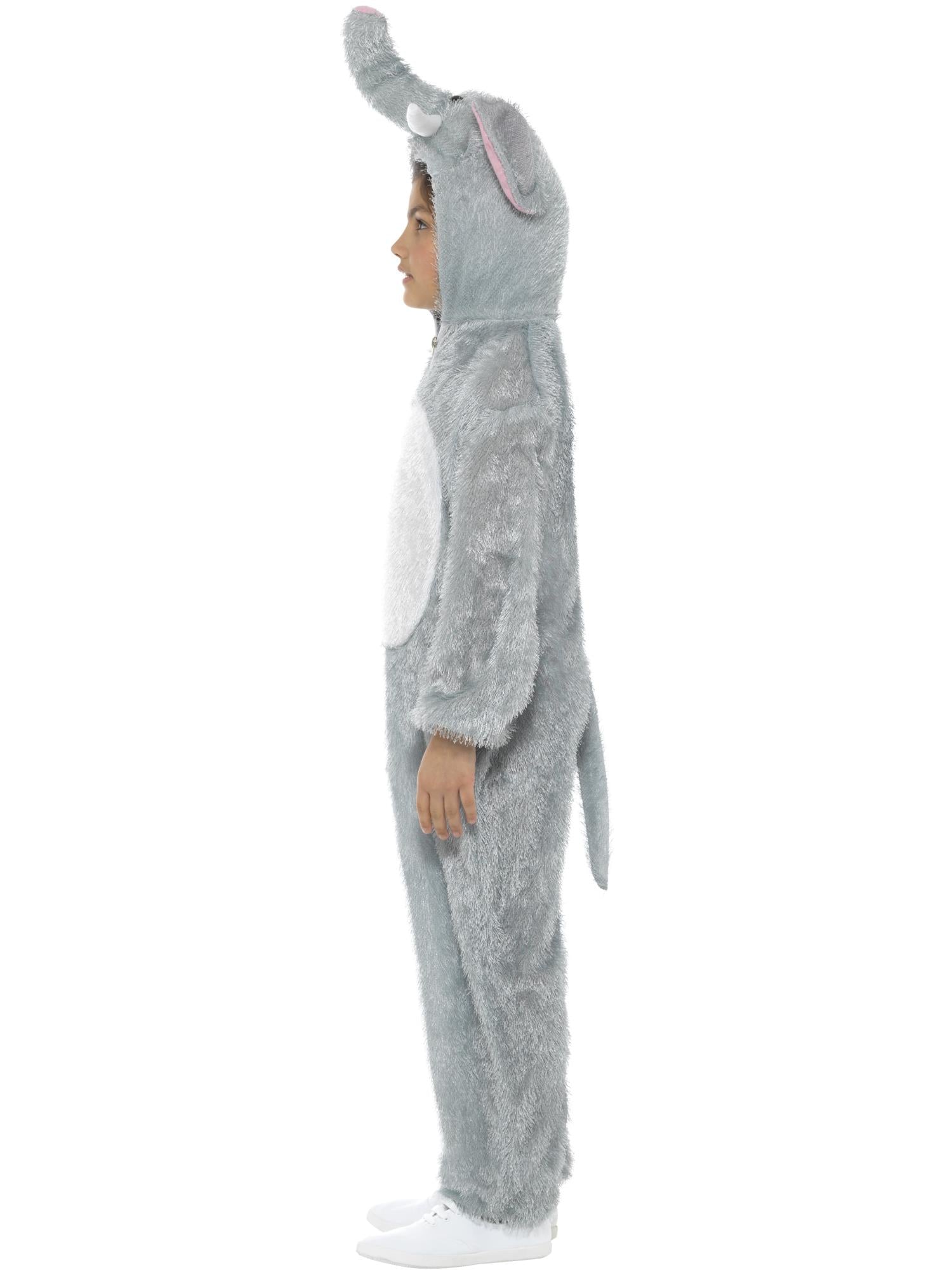 smiffys-fever-elefant-kinderkost-m-grau-jumpsuit-kapuze-4-9-j image 3