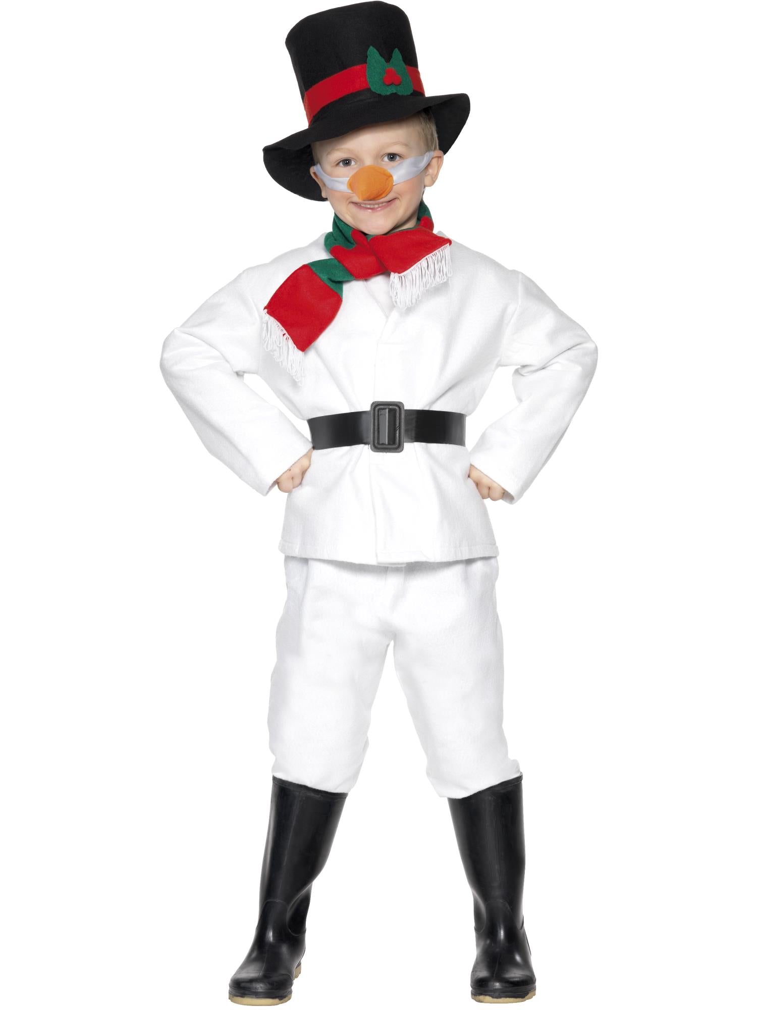 smiffys-fever-schneemann-kost-m-kinder-s-4-6-jahre-wei image 1