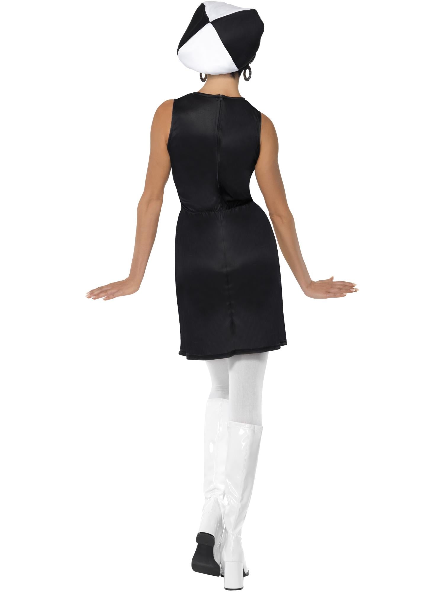 smiffys-fever-60er-party-girl-kost-m-damen-s-schwarz-wei image 2