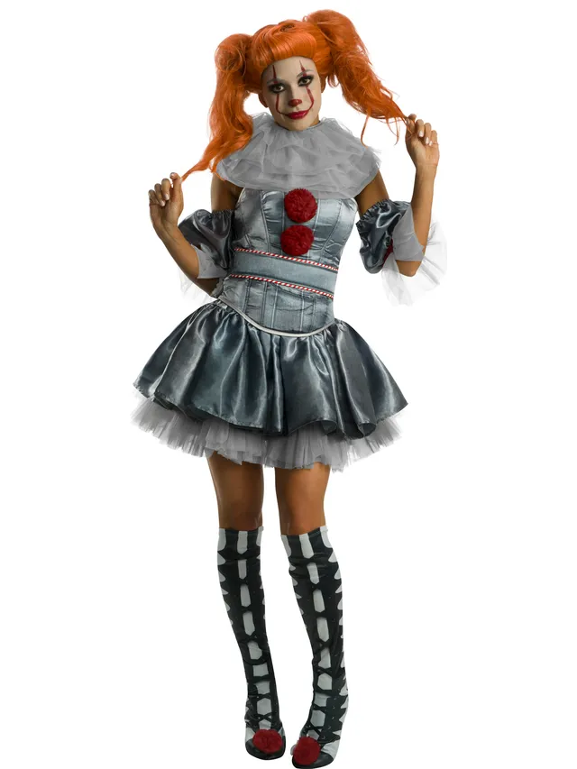 rubies-grippe-sou-clown-kost-m-luxe-damen-kleid-t-ll image 1