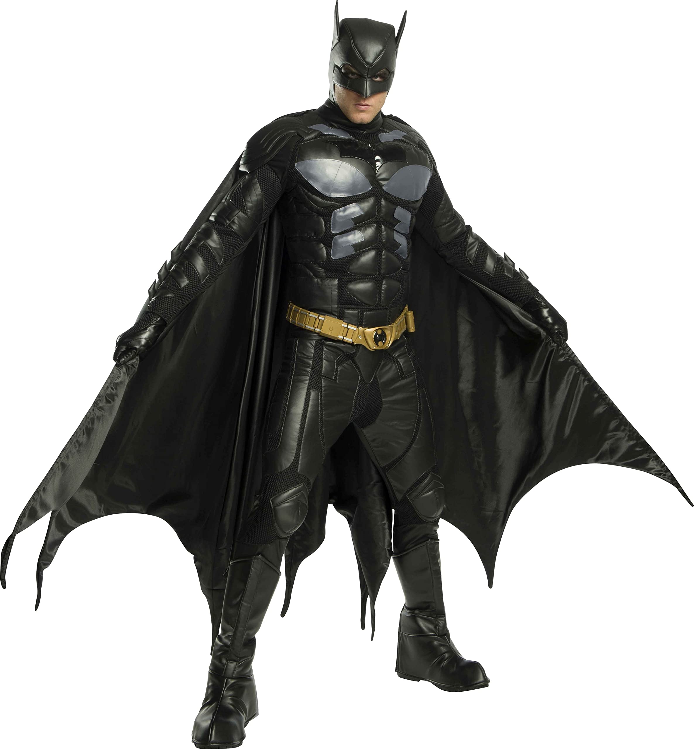 rubie-s-deluxe-dark-knight-batman-kost-m-l-schwarz-mit-maske image 1