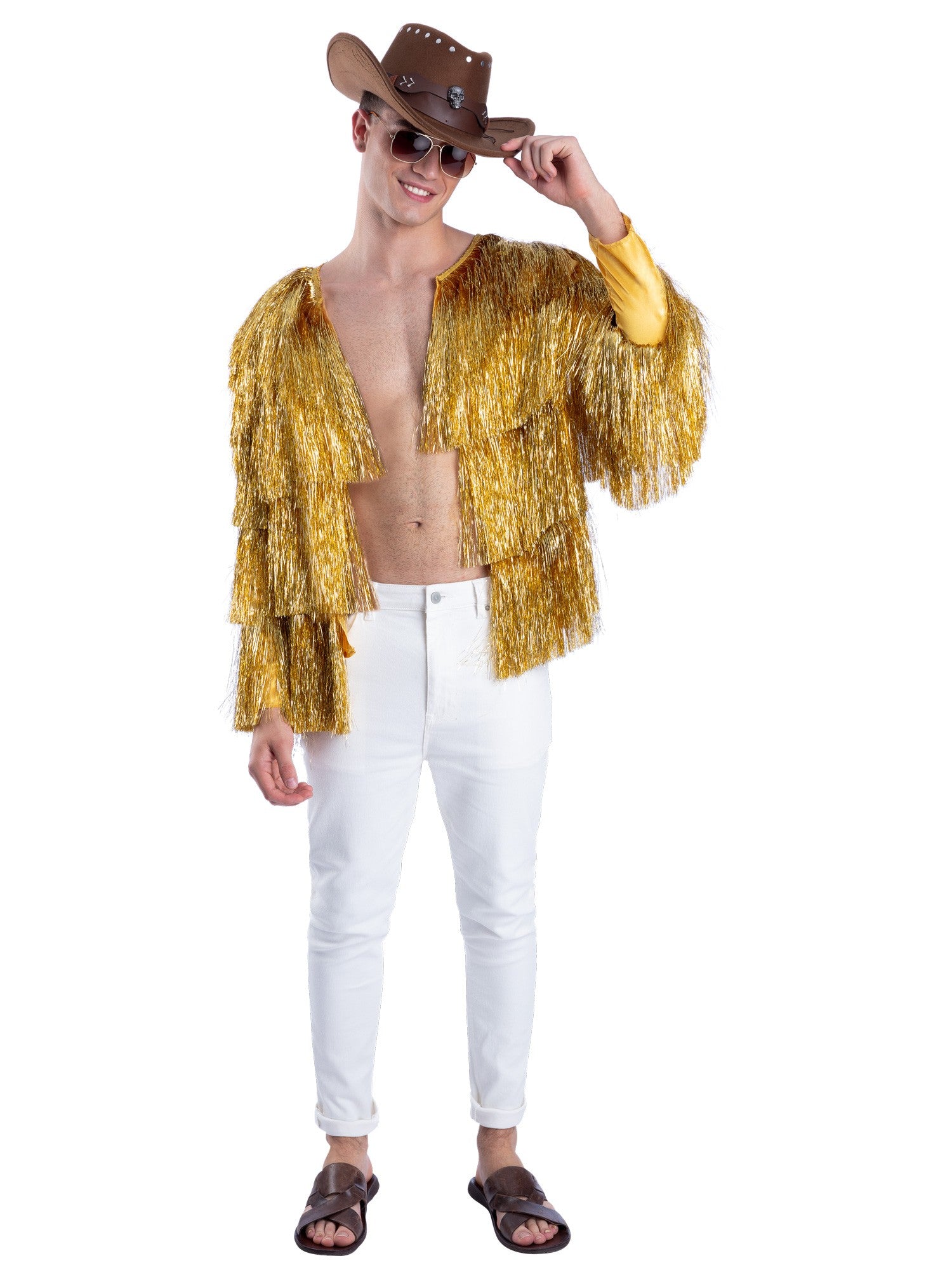 smiffys-fever-tinsel-festival-jacke-gold-fransen-damen image 3