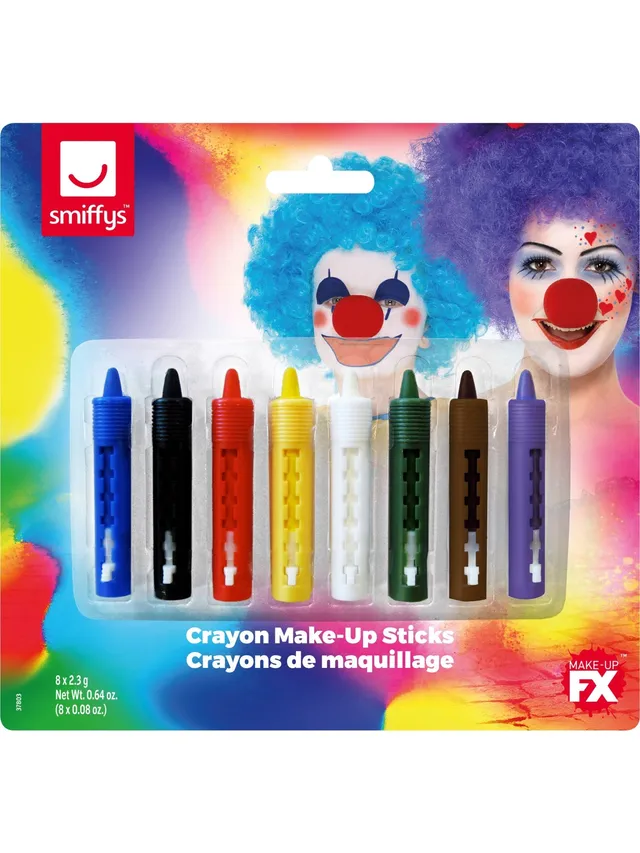 smiffys-makeup-fx-crayon-schminkstifte-8-farben-bunt image 1