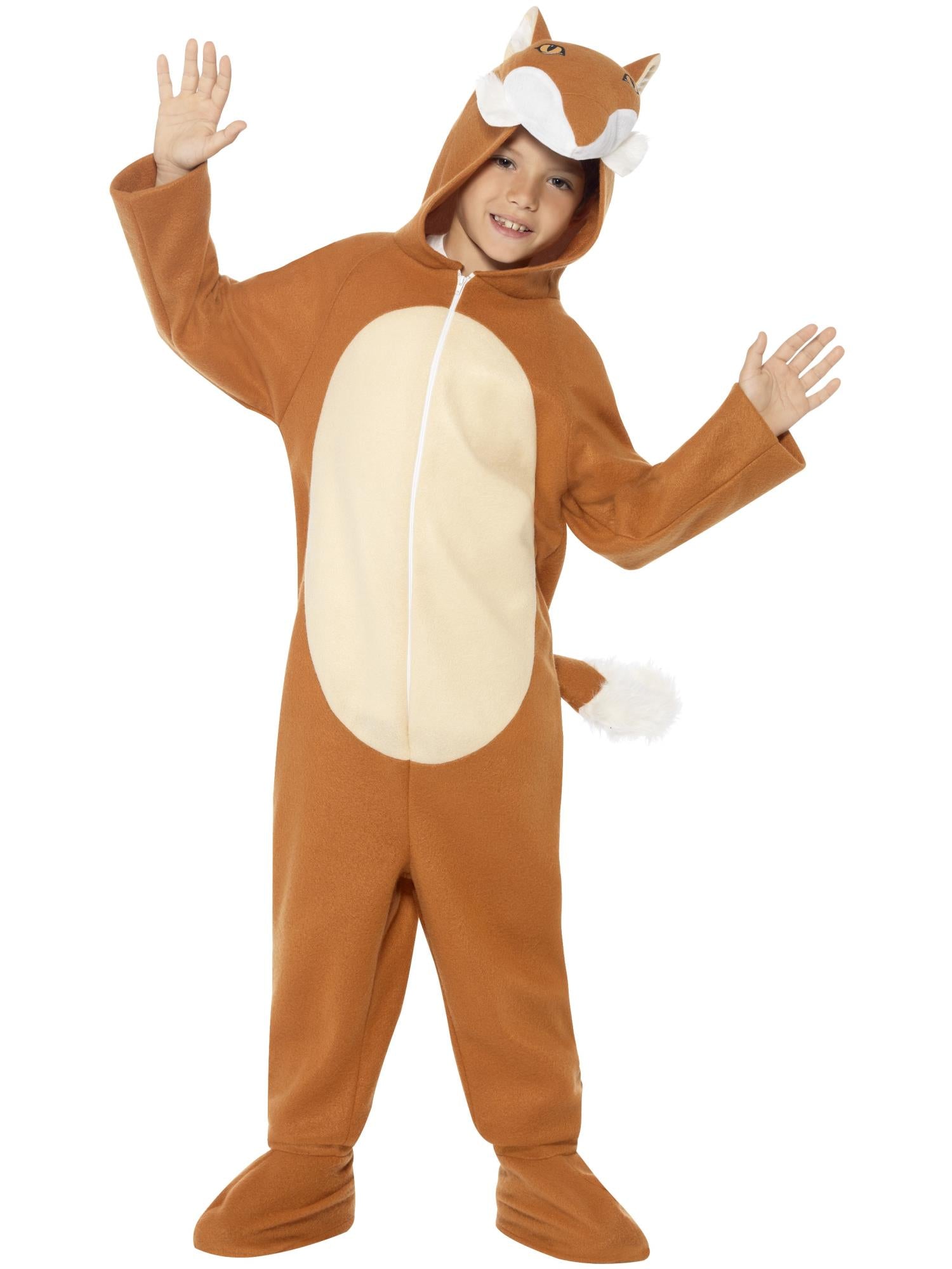smiffys-fever-fuchs-kost-m-kinder-orange-overall-kapuze image 5