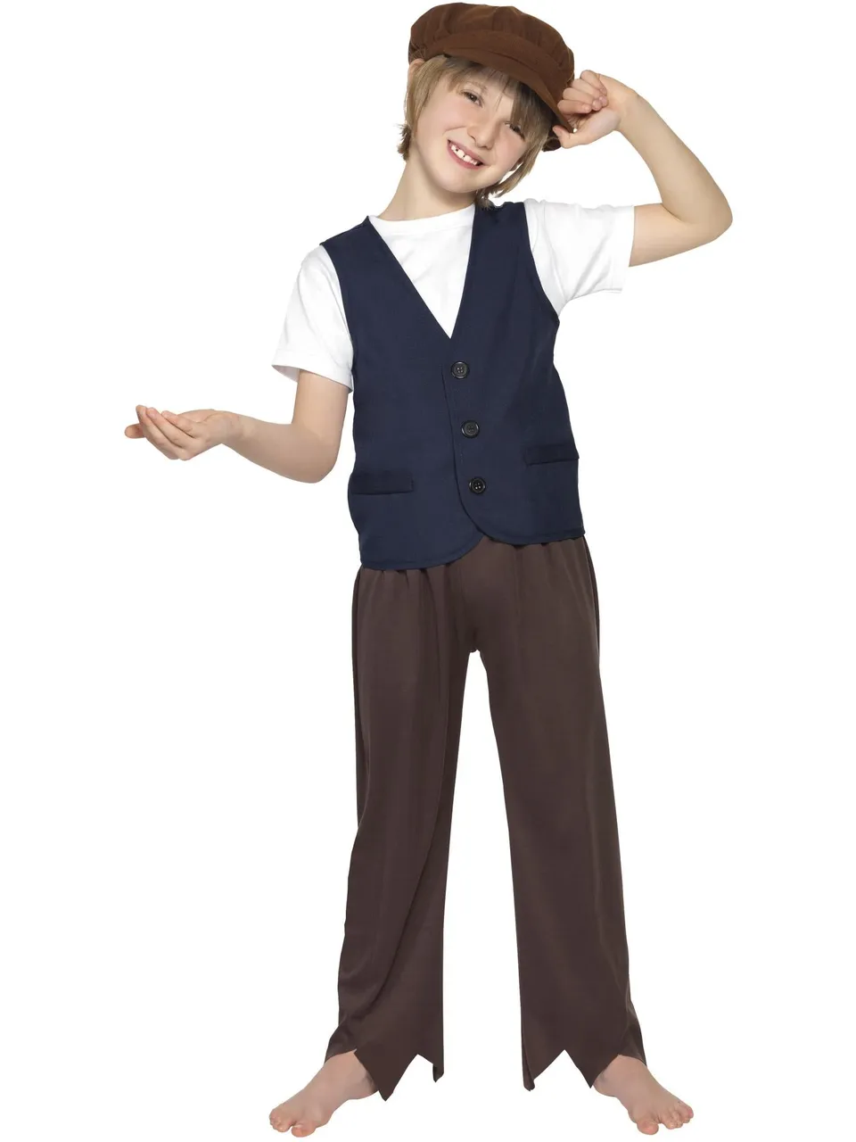 smiffys-fever-victorian-poor-peasant-boy-kit-7-12-jahre image 1
