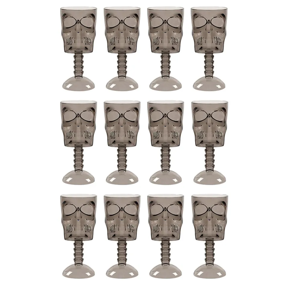 boland-totenkopf-becher-set-12-trinkbecher-halloween image 1