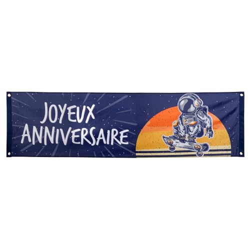 boland-50526-banner-joyeux-anniversaire-weltraum-180cm image 6