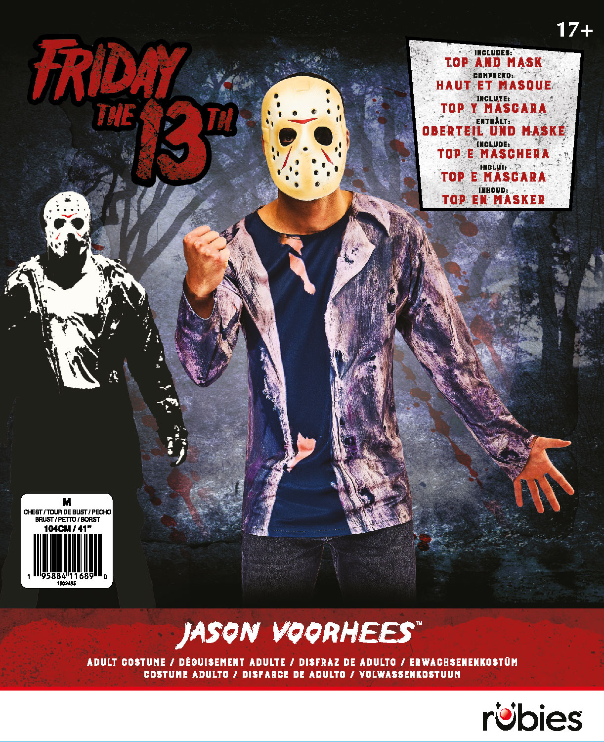 rubies-jason-m-horror-kost-m-einsteiger-halloween-herren image 2