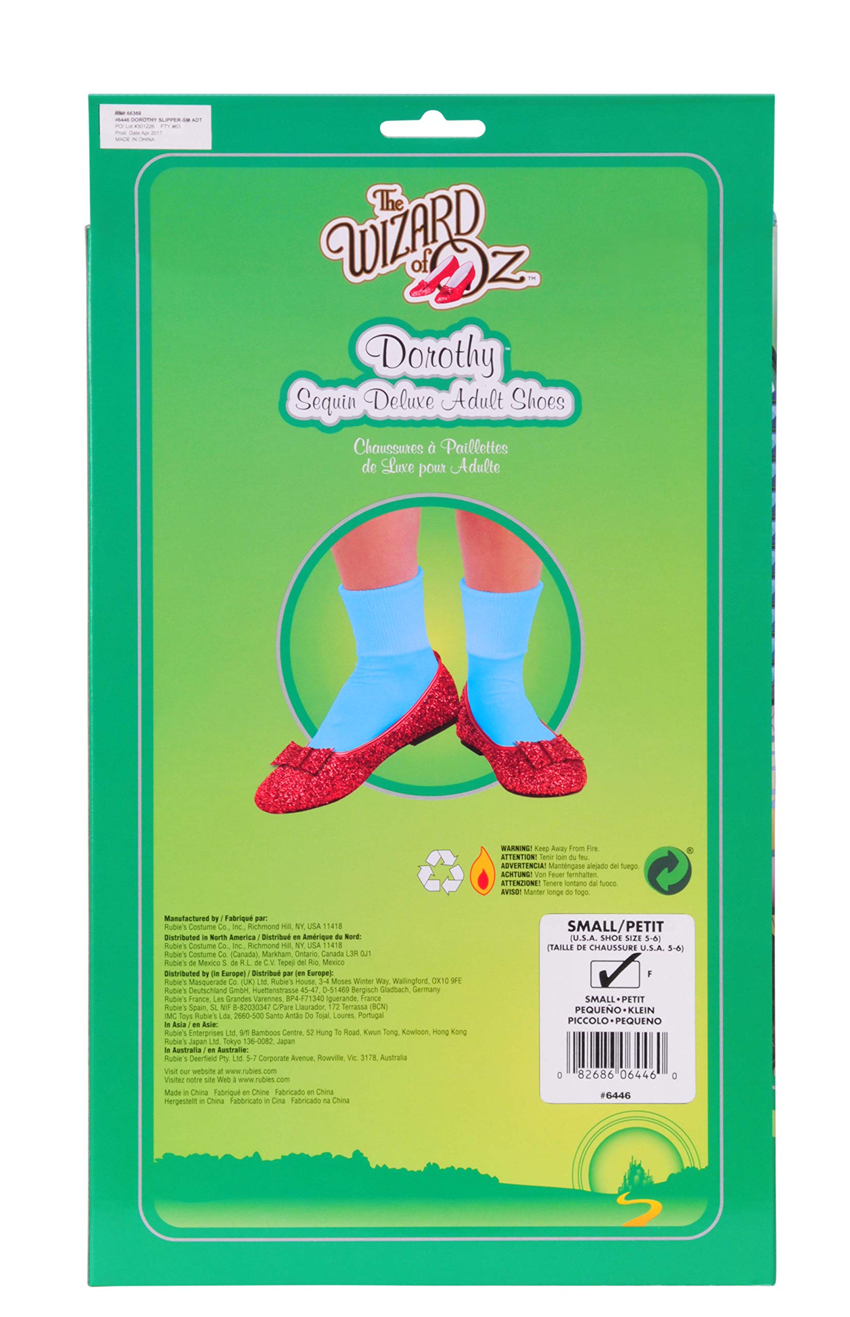 rubie-s-deluxe-wizard-of-oz-dorothy-pumps-rot-pailletten-m image 3