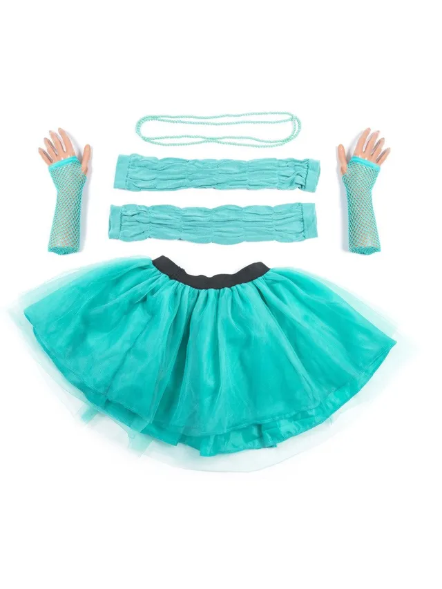 smiffys-fever-tutu-t-rkis-plus-size-mit-zubeh-r-damen image 1