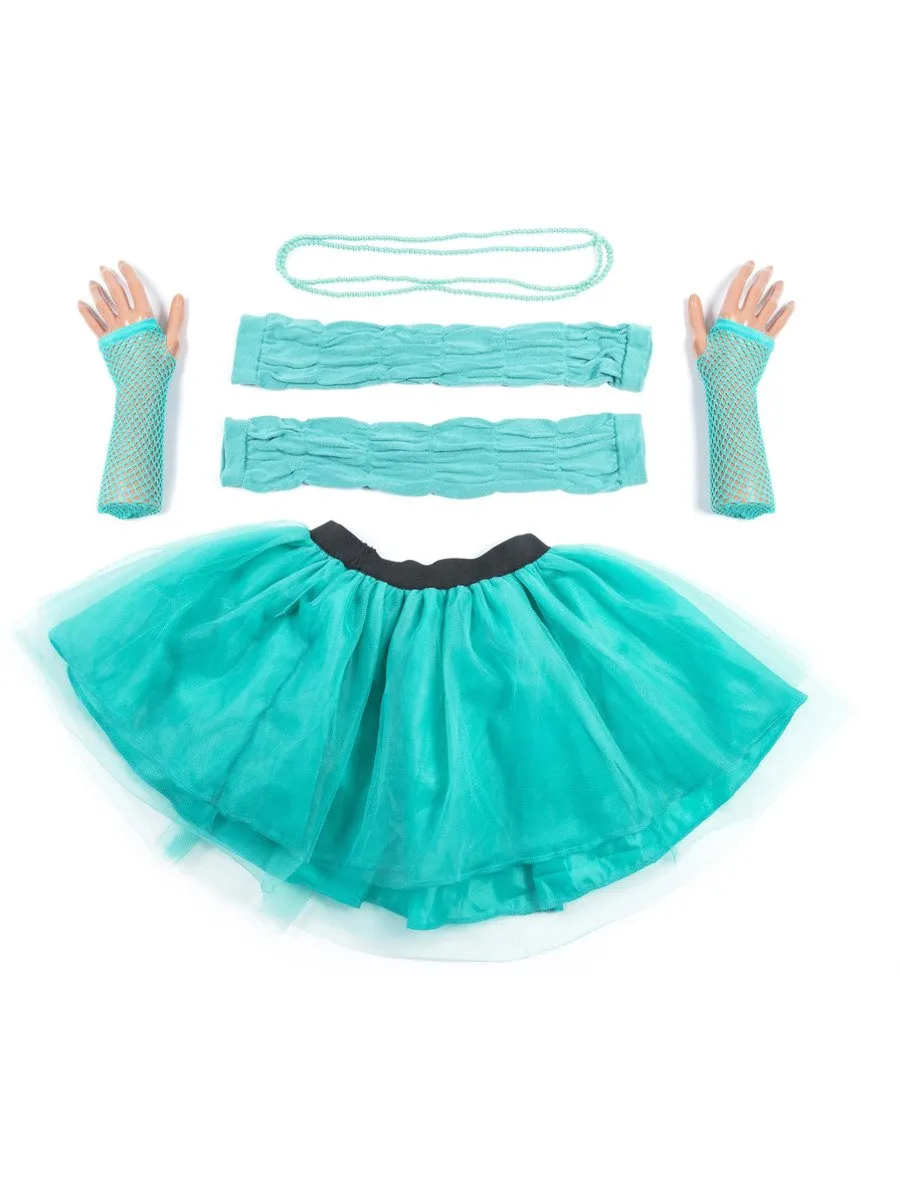 smiffys-fever-tutu-t-rkis-plus-size-mit-zubeh-r-damen image 1