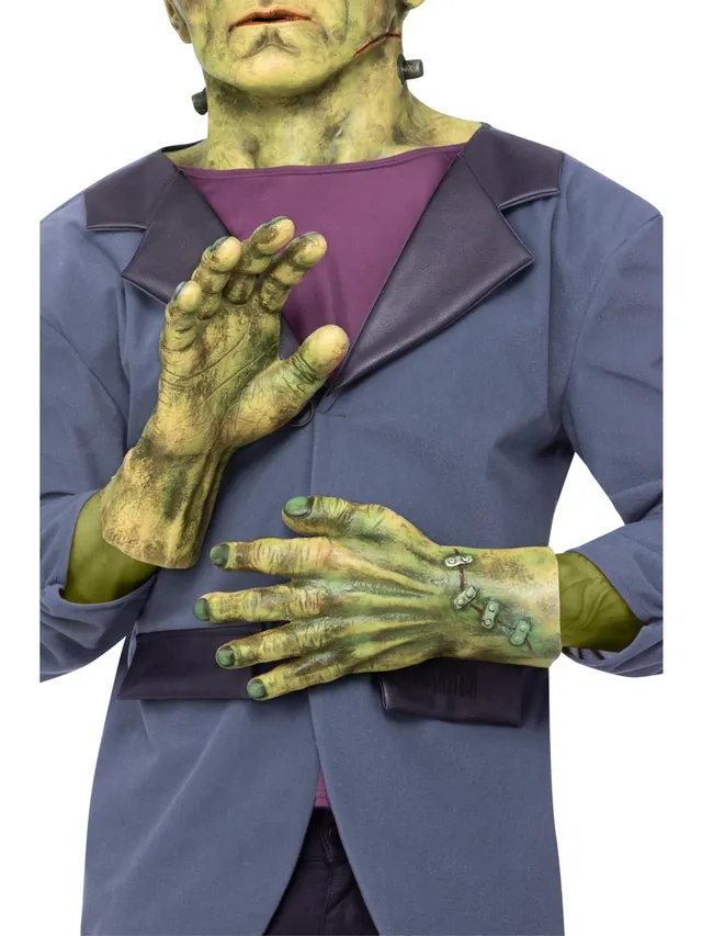 smiffys-makeup-fx-frankenstein-latex-handschuhe-gr-n image 1