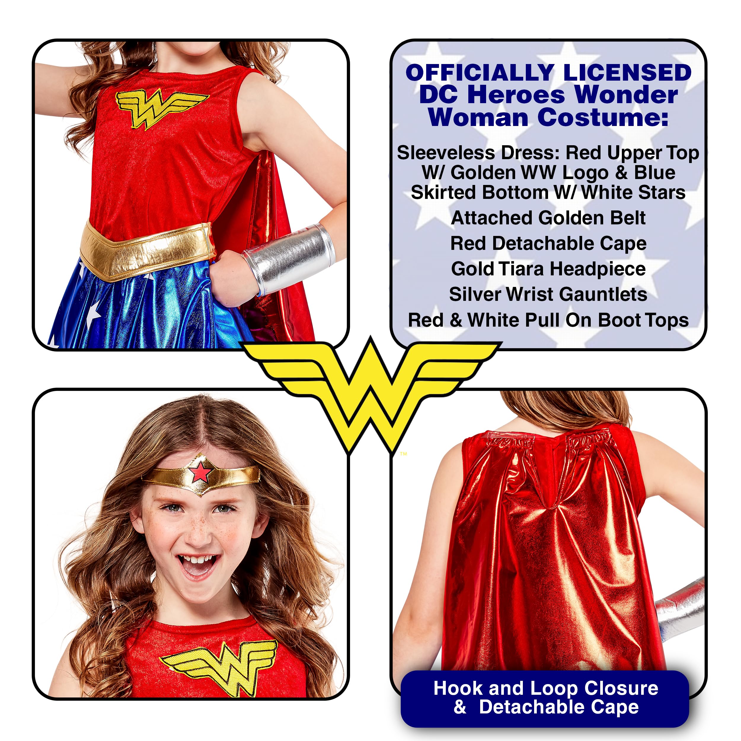 rubie-s-deluxe-wonder-woman-m-dchenkost-m-gr-m-5-7-jahre image 2