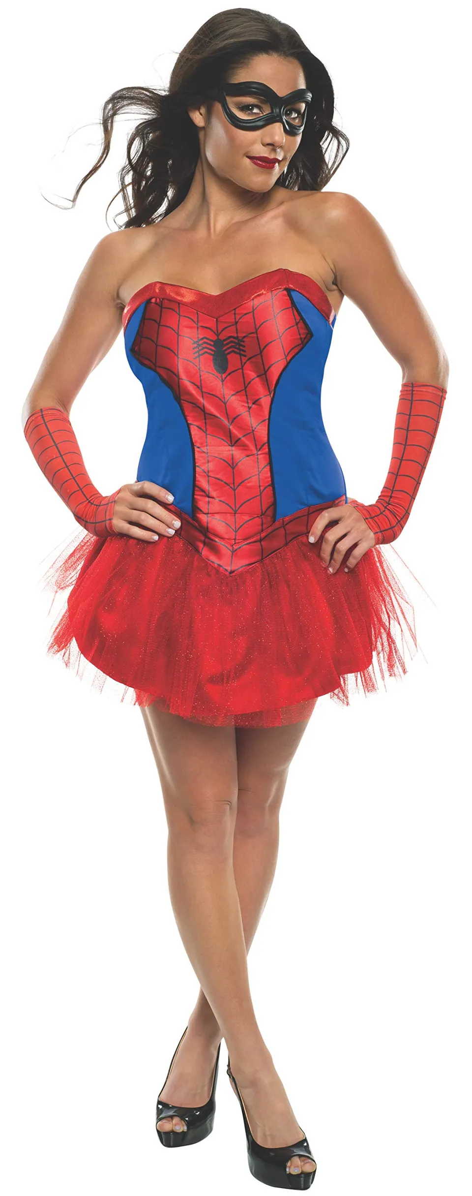 secret-wishes-marvel-spiderlady-tutu-kleid-uk-6-8-mit-maske image 1