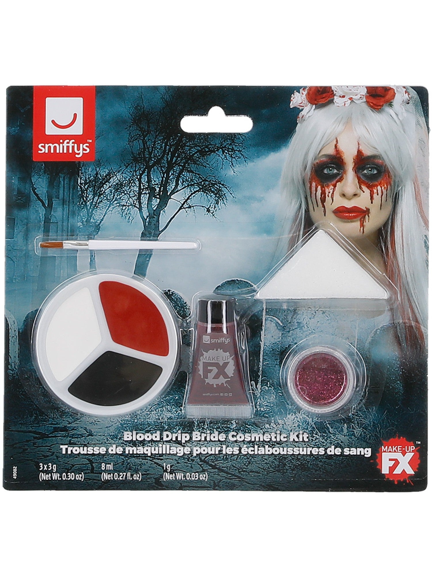 smiffys-fever-blood-drip-bride-schminkset-aqua image 8