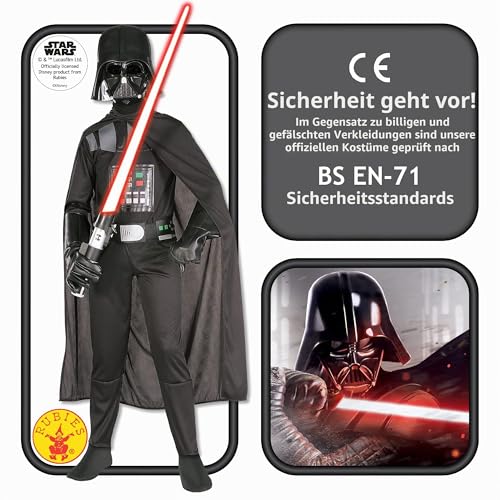 rubie-s-deluxe-darth-vader-kinderkost-m-5-6-jahre-schwarz image 8