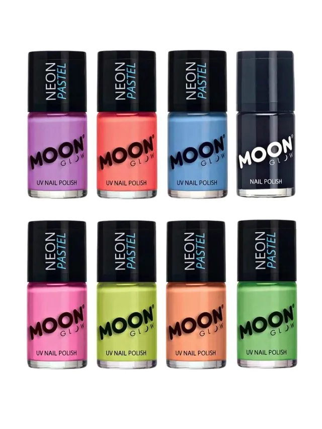 smiffys-makeup-fx-moon-glow-nagellack-uv-schwarz-14ml image 1