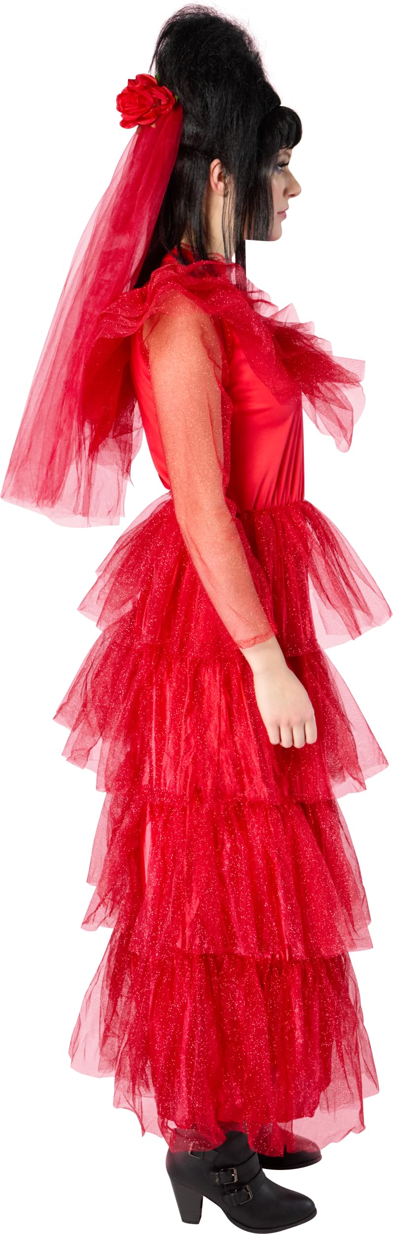 rubie-s-deluxe-beetlejuice-lydia-s-dress-kost-m-damen-rot image 3
