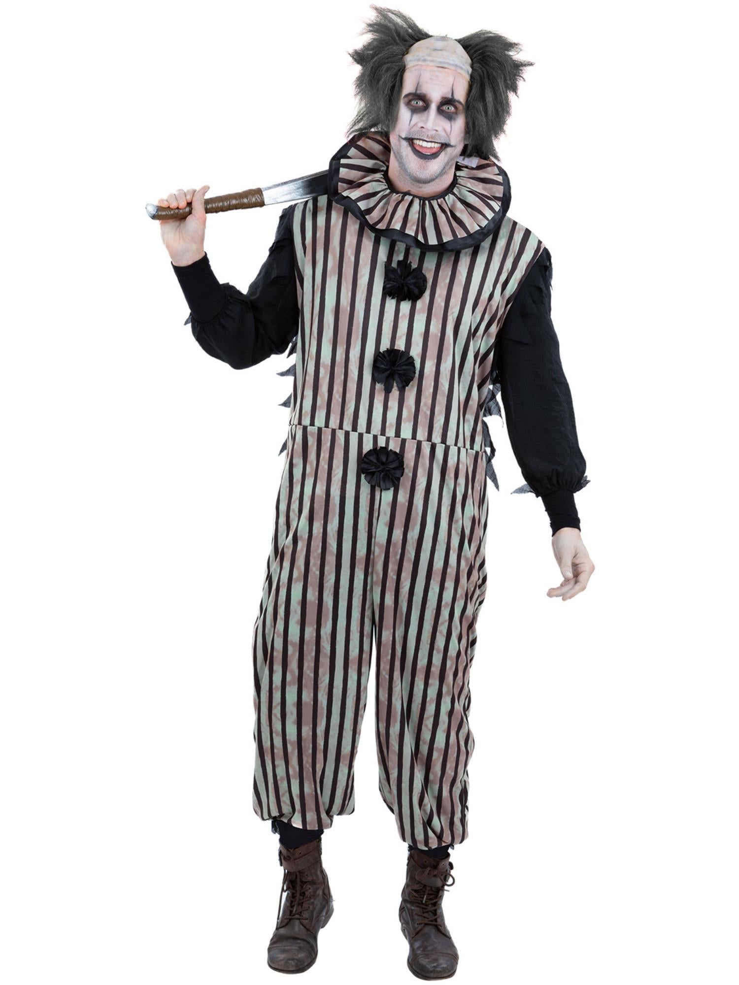fever-dark-vintage-clown-kost-m-herren-schwarz-gestreift image 1