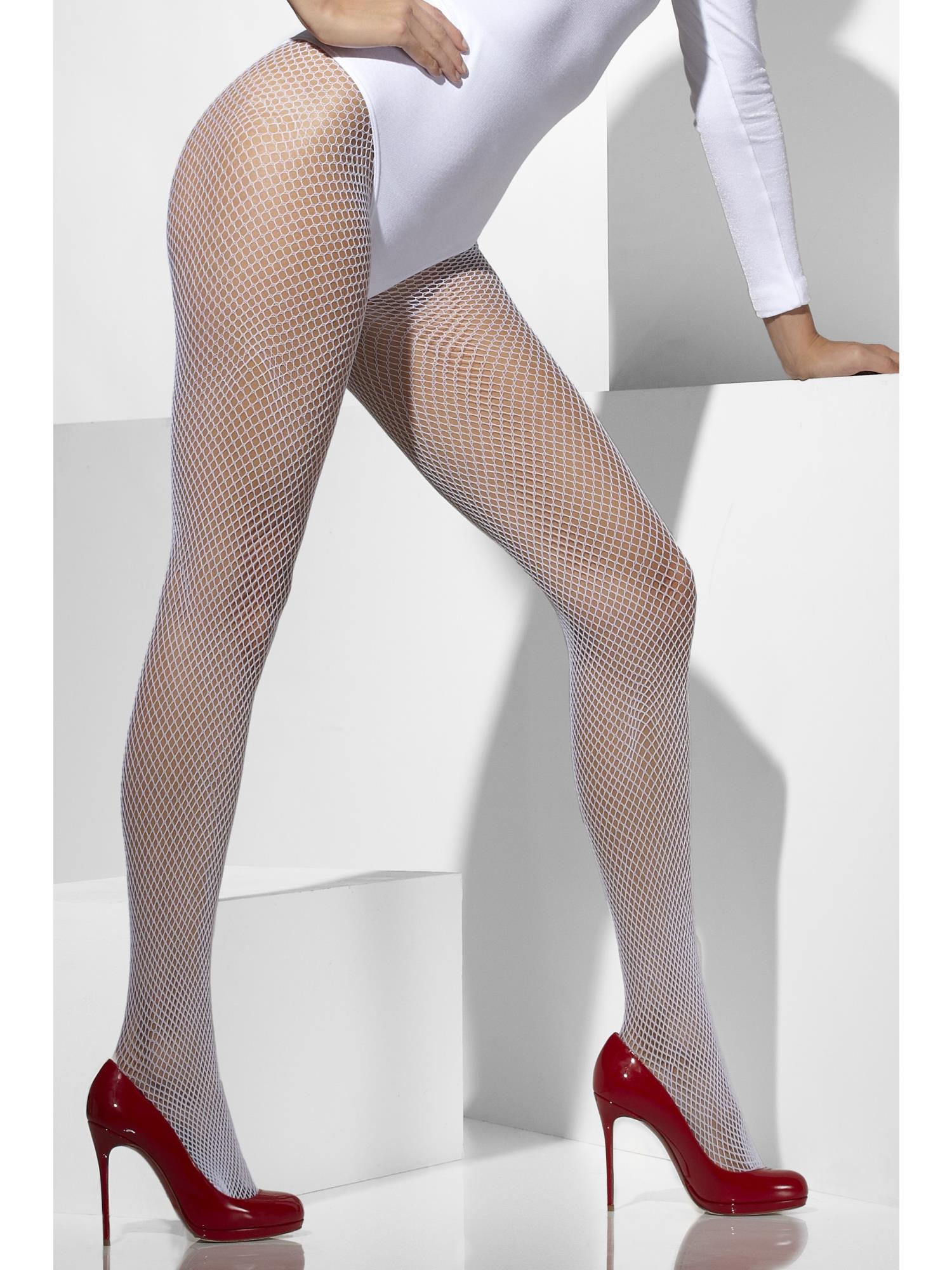 smiffys-fever-42728-netzstrumpfhose-wei-damen-nylon image 2