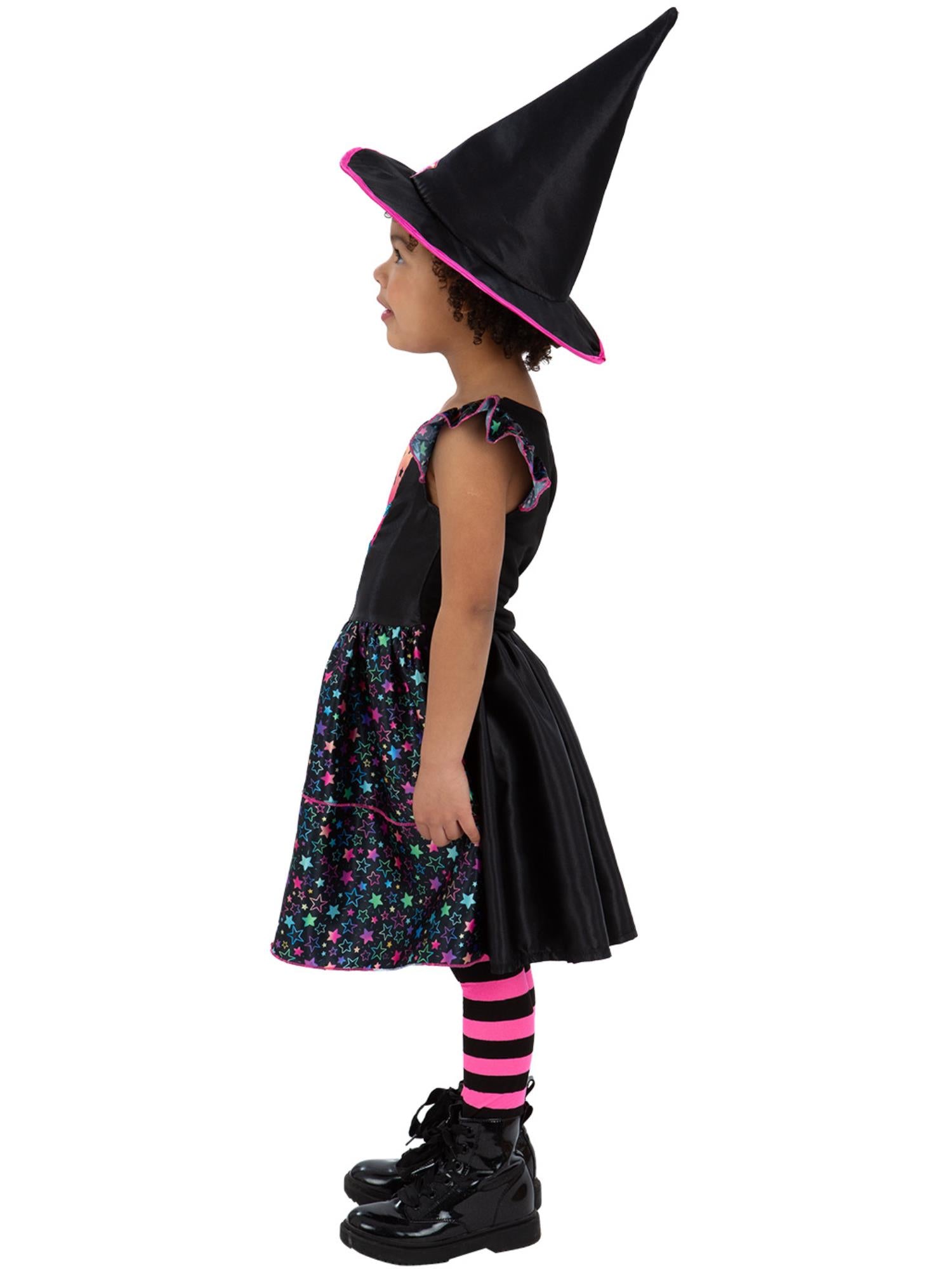 smiffys-fever-neon-star-witch-hexenkost-m-m-dchen-mit-hut image 3