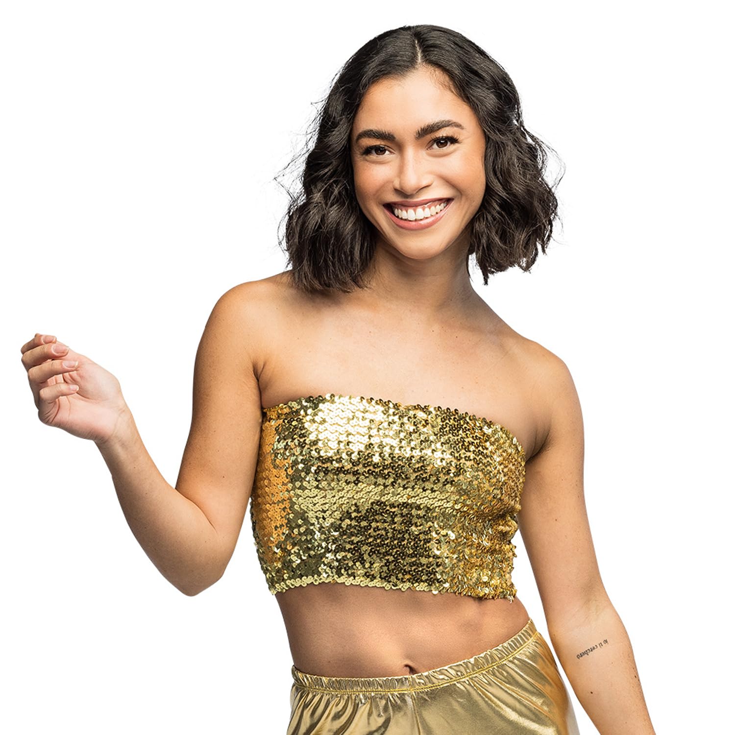boland-sparkle-bandeau-top-pailletten-schwarz-m-l image 8