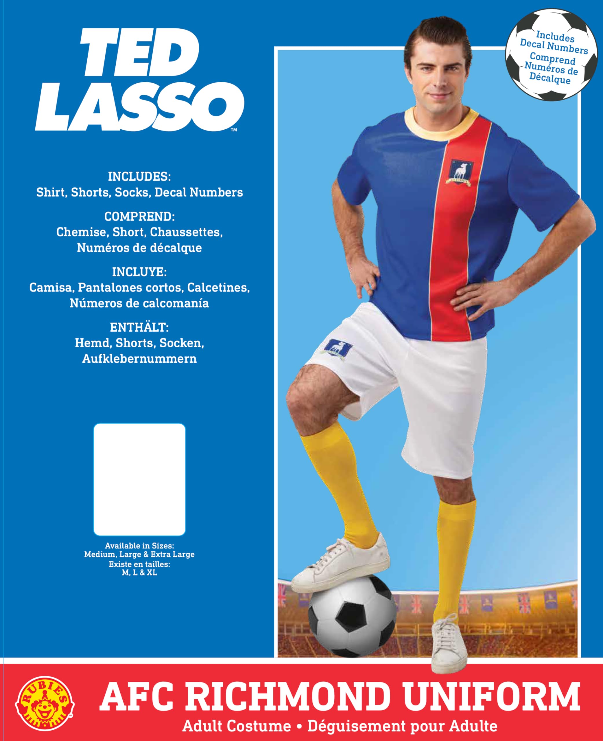 rubie-s-ted-lasso-afc-richmond-uniform-kost-m-herren-fu-ball image 2