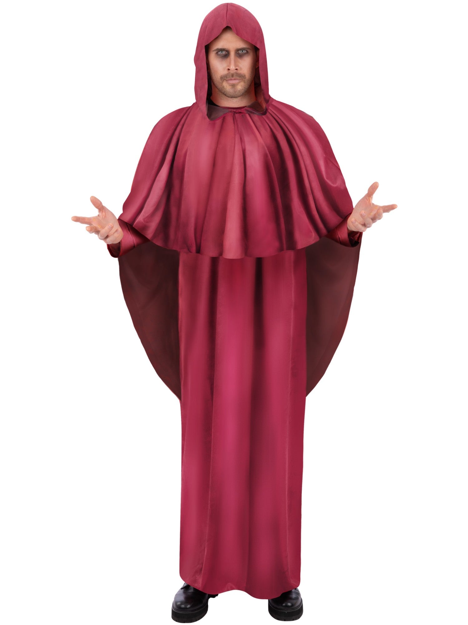 smiffys-fever-okkult-kost-m-kapuzenrobe-bordeaux-unisex image 4