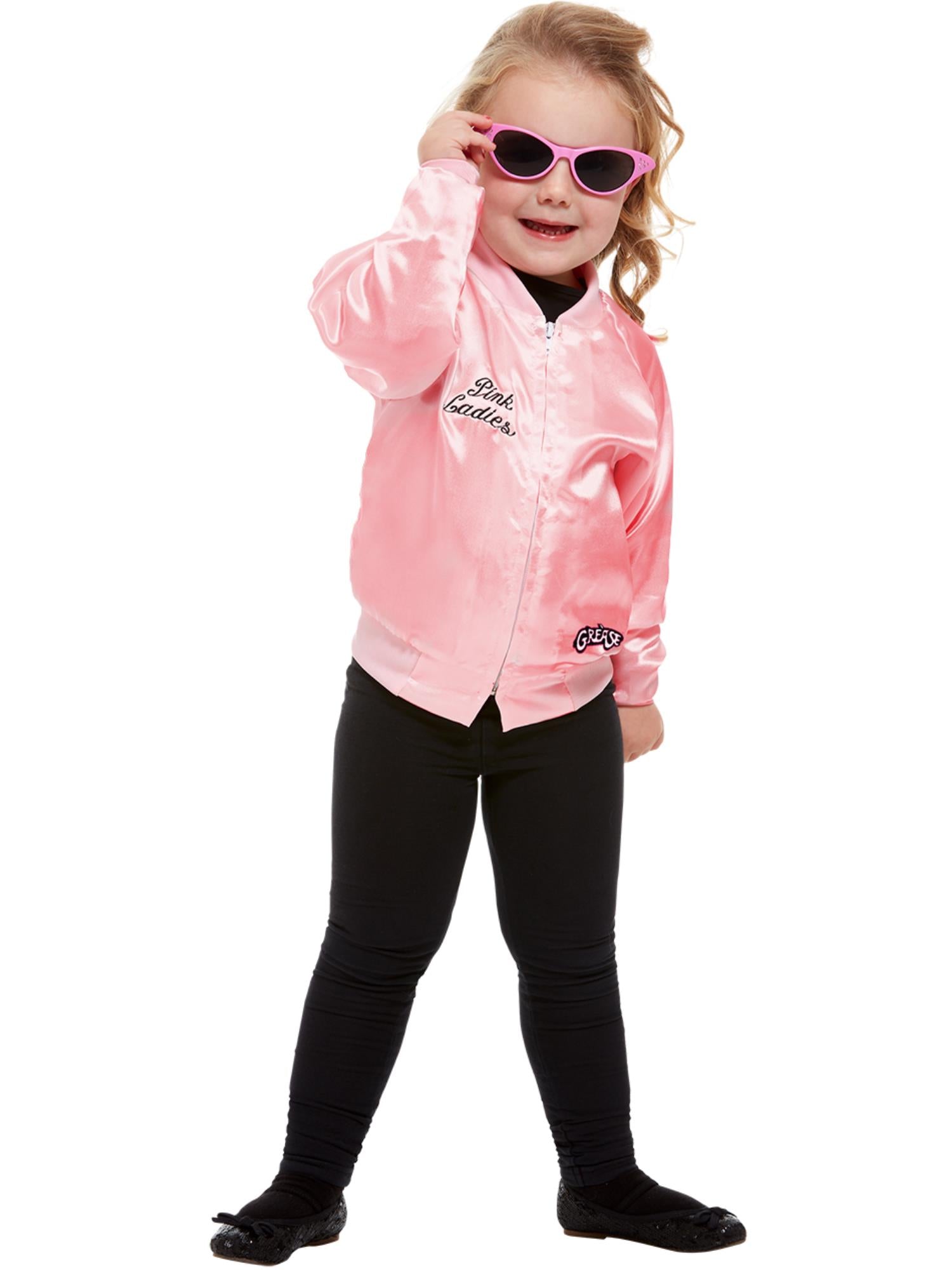 smiffys-fever-grease-pink-ladies-jacke-kinder-s-rosa-satin image 5