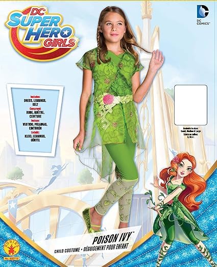 rubie-s-deluxe-poison-ivy-3620715-kinderkost-m-s-gr-n-super-hero image 6