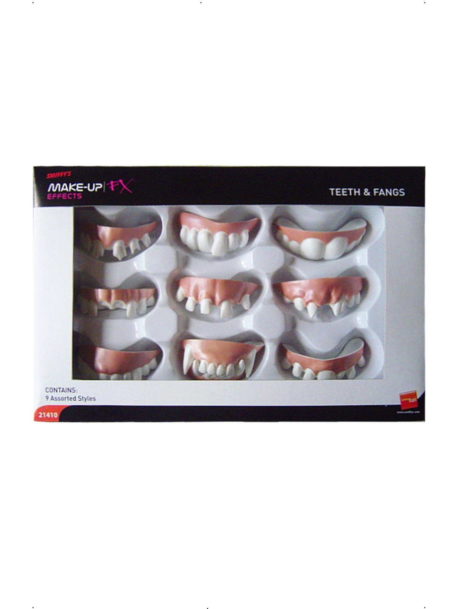 smiffys-makeup-fx-vampirz-hne-fangs-set-9tlg-wei image 1