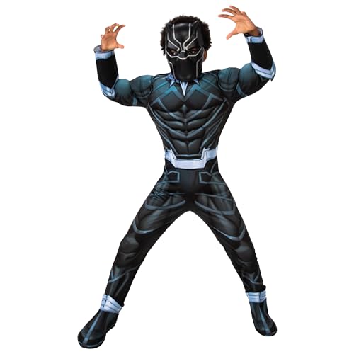 rubie-s-deluxe-black-panther-kinderkost-m-7-8-j-mit-maske image 6